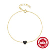 Wholesale 925 Silver Women's Cool Simple Geometric Love Bracelet With Electroplating