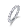 Wholesale 925 Silver Women's Fashion Geometric Moissanite Ring Set With Diamonds