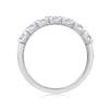 Wholesale 925 Silver Women's Fashion Geometric Moissanite Ring Set With Diamonds