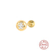 Wholesale 925 Silver Women's Geometric Ear Studs With Elk Snowflake Christmas Tree Love Design Electroplated