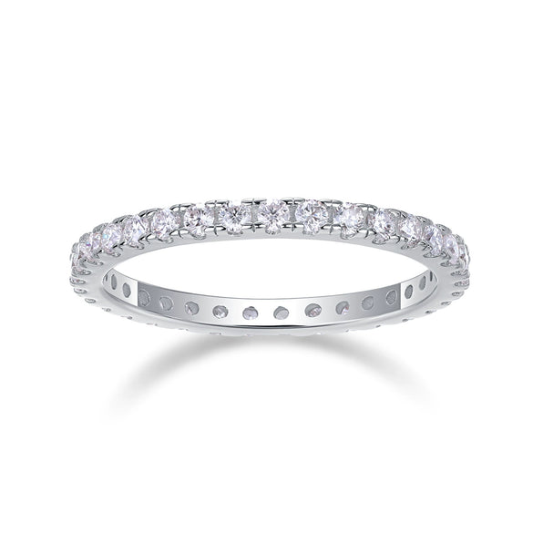 Wholesale 925 Silver Women's Geometric Moissanite Ring Set With Diamonds