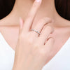 Wholesale 925 Silver Women's Geometric Ring With Zircon Design