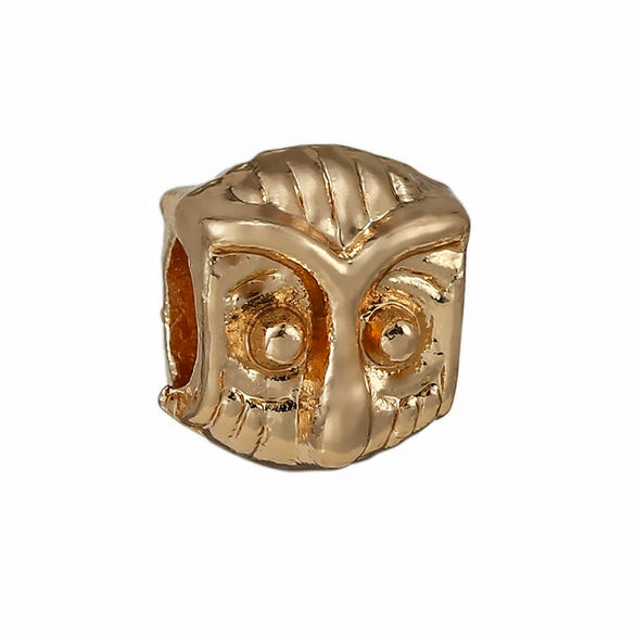 Wholesale Silverplated Metal Pendant Beads With Golden Bees And Totem Pattern Electroplated Diy Pendant Accessories