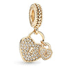 Wholesale Silverplated Metal Pendant Beads With Golden Bees And Totem Pattern Electroplated Diy Pendant Accessories