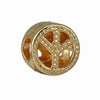 Wholesale Silverplated Metal Pendant Beads With Golden Bees And Totem Pattern Electroplated Diy Pendant Accessories
