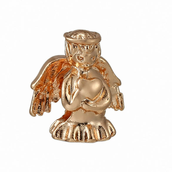 Wholesale Silverplated Metal Pendant Beads With Golden Bees And Totem Pattern Electroplated Diy Pendant Accessories