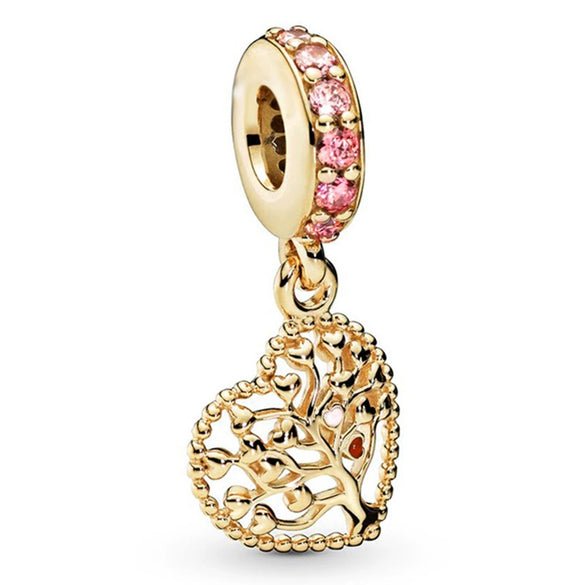 Wholesale Silverplated Metal Pendant Beads With Golden Bees And Totem Pattern Electroplated Diy Pendant Accessories