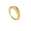 Wholesale Simple All Match Retro Niche Irregular Ring For Women Copper Electroplated With Platinum Or 18K Gold
