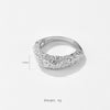 Wholesale Simple All Match Retro Niche Irregular Ring For Women Copper Electroplated With Platinum Or 18K Gold