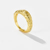 Wholesale Simple All Match Retro Niche Irregular Ring For Women Copper Electroplated With Platinum Or 18K Gold