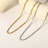 Wholesale Simple Allmatch Hiphop Style Stainless Steel Necklace With Regular Chain And Geometric Design Vacuum Real Gold Electroplated In Pvd Furnace For Men And Women