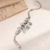 Wholesale Simple Animal Zodiac Electroplated Alloy Beaded Bracelet With Crown Pendant For Women