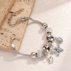 Wholesale Simple Animal Zodiac Electroplated Alloy Beaded Bracelet With Crown Pendant For Women