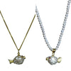 Wholesale Simple Animal Zodiac Pattern Copper Electroplated Pendant Necklace With O Word Chain For Unisex