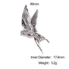 Wholesale Simple Animal Zodiac Pattern Electroplated Stainless Steel Open Ring For Women