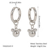 Wholesale Simple Ball Earrings For Women Stainless Steel Geometric Style Pvd Vacuum Real Gold Plated Waterproof Nonfading