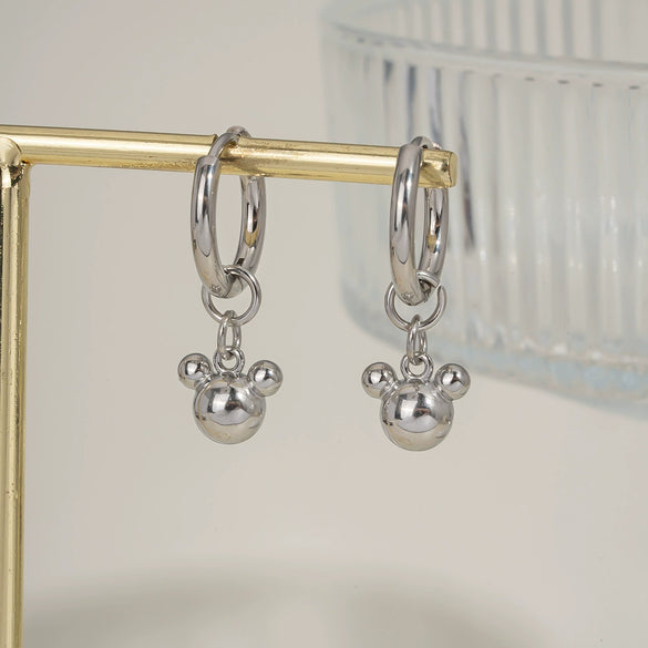 Wholesale Simple Ball Earrings For Women Stainless Steel Geometric Style Pvd Vacuum Real Gold Plated Waterproof Nonfading