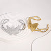 Wholesale Simple Butterfly Design Electroplated Stainless Steel Bracelet For Women