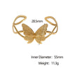 Wholesale Simple Butterfly Design Electroplated Stainless Steel Bracelet For Women