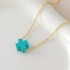 Wholesale Simple Colorful Cross Necklace With O Word Chain Electroplated Copper And Soft Clay Pendant Unisex Light Luxury Jewelry