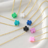Wholesale Simple Colorful Cross Necklace With O Word Chain Electroplated Copper And Soft Clay Pendant Unisex Light Luxury Jewelry
