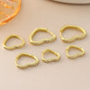 Wholesale Simple Copper Electroplated Heartshaped Diamondstudded Ear Clips Earrings For Women
