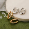 Wholesale Simple Copper Goldplated Geometric Earrings For Women