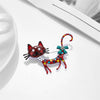 Wholesale Simple Creative Cute Cartoon Fun Animal Cat Alloy Oil Dripping Accessories Pin Brooch