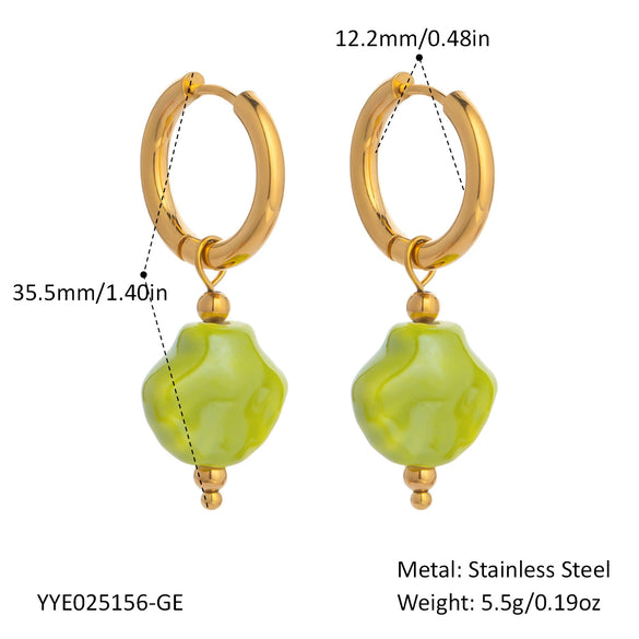 Wholesale Simple Creative Ocean Cartoon Animal Zodiac Earrings Titanium Steel Jewelry With Pvd Vacuum Real Gold Electroplating