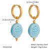 Wholesale Simple Creative Ocean Cartoon Animal Zodiac Earrings Titanium Steel Jewelry With Pvd Vacuum Real Gold Electroplating