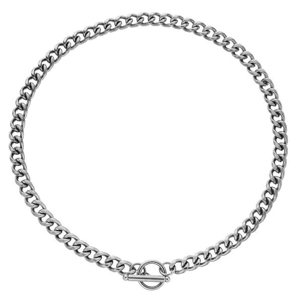 Wholesale Simple Creative Punk Style Stainless Steel Chain Necklace Thick Clavicle Chain Hip Hop Jewelry