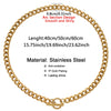 Wholesale Simple Creative Punk Style Stainless Steel Chain Necklace Thick Clavicle Chain Hip Hop Jewelry