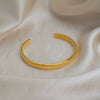 Wholesale Simple Cshaped Open Bracelet Modern Minimalist Geometric Stainless Steel Vacuumplated 18K Real Gold
