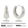 Wholesale Simple Cshaped Titanium Steel Electroplated Small Earrings For Trendy People