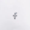 Wholesale Simple Electroplated Gold Cross Zirconinlaid Copper Pendant Jewelry Accessories For Diy Necklace And Bracelet
