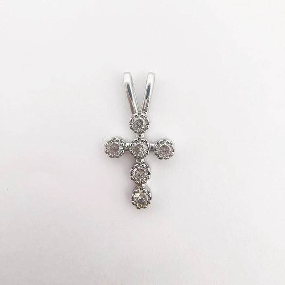 Wholesale Simple Electroplated Gold Cross Zirconinlaid Copper Pendant Jewelry Accessories For Diy Necklace And Bracelet