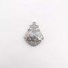 Wholesale Simple Electroplated Gold Cross Zirconinlaid Copper Pendant Jewelry Accessories For Diy Necklace And Bracelet