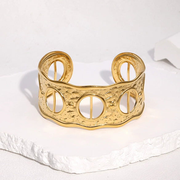 Wholesale Simple Electroplated Stainless Steel Bracelet