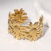 Wholesale Simple Electroplated Stainless Steel Sunflower Bracelet For Women