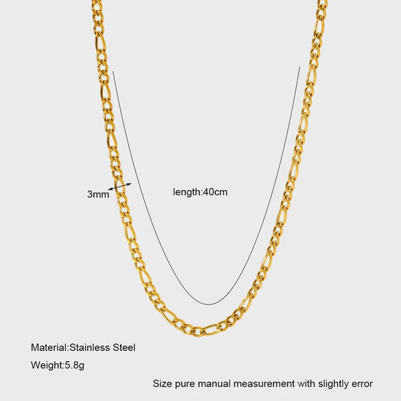 Wholesale Simple Electroplated Titanium Steel Water Drop Pendant Oshaped Chain Necklace For Women