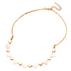 Wholesale Simple Electroplated Zinc Alloy Heart Beaded Necklace And Bracelet Set For Women