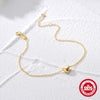 Wholesale Simple Elegant All Match Heart Shaped Glossy S925 Sterling Silver Electroplated Women's Bracelet