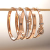 Wholesale Simple Elegant And Versatile Geometric Rose Gold Electroplated Stainless Steel Titanium Steel Bracelets Jewelry Accessories