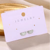 Wholesale Simple Elegant Geometric Star Copper Earrings With Electroplating Treatment