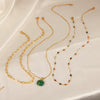 Wholesale Simple Elegant Geometric Titanium Steel Necklace With Electroplating Design Unisex