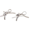 Wholesale Simple Elegant Stainless Steel 18K Gold Plated Niche Blade Chain Butterfly Bow Geometric Earrings For Women