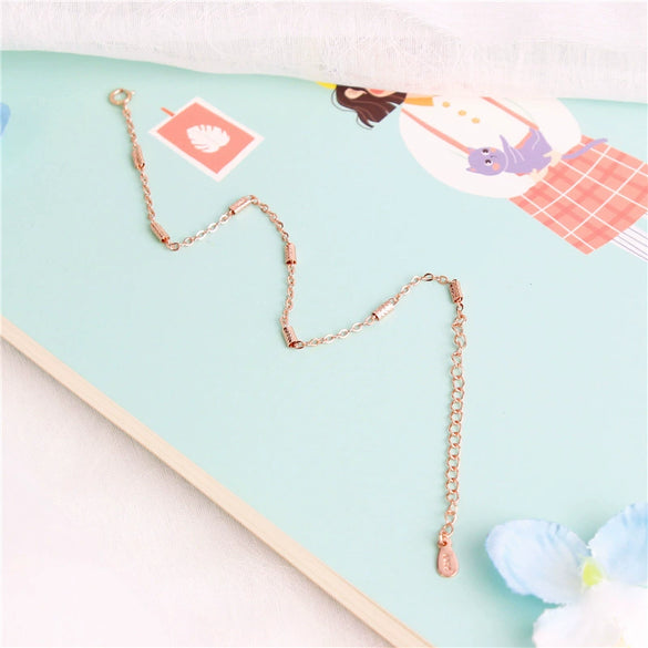 Wholesale Simple Elegant Women's Geometric Cylinder Bracelets Made Of Environmental Protection Copper