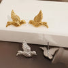 Wholesale Simple Exquisite Animal Zodiac Bird Earrings Stainless Steel Electroplated