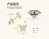 Wholesale Simple Exquisite Butterfly Moissanite S925 Sterling Silver Jewelry Pendant Clavicle Chain With Insect Pattern And Electroplating For Women