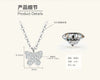 Wholesale Simple Exquisite Butterfly Moissanite S925 Sterling Silver Jewelry Pendant Clavicle Chain With Insect Pattern And Electroplating For Women